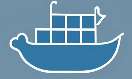 AI-generated simplified image of the Docker logo.