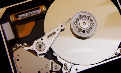 An image of a computer's hard drive.