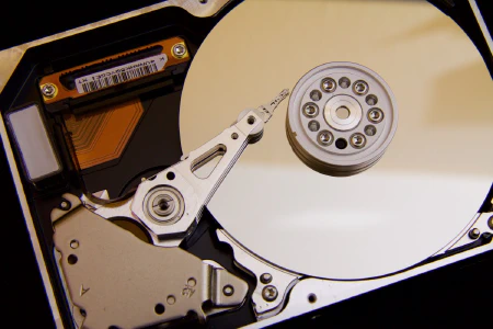 An image of a computer's hard drive.